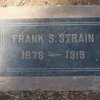 Strain Frank Steward 1878-1919 Grabstein